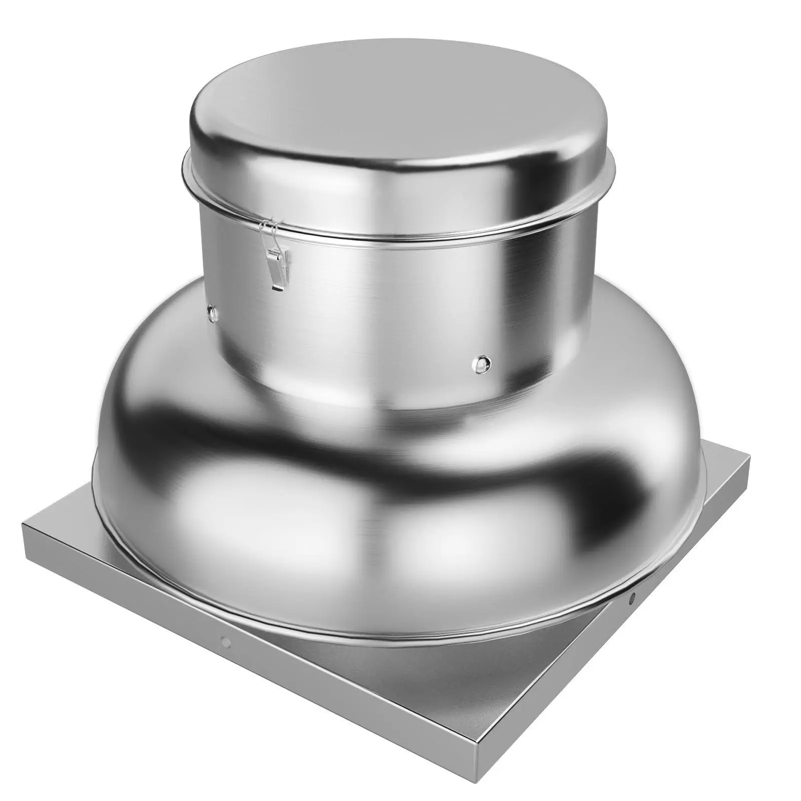 2400 CFM Upblast Roof Exhaust Fan, High-Speed Direct-Drive Vent Fan with 27.36in Base for Restaurant, Factory & Warehouse