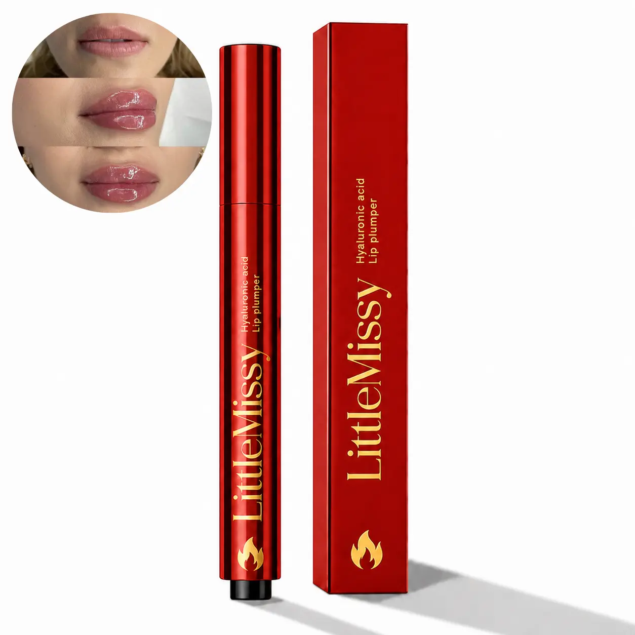 MAXIMUM Vegan Instant Filler Lip Plumper Tool, 3ml, Peppermint-Infused, Hyaluronic Acid Formula, Hydrates & Locks in Moisture