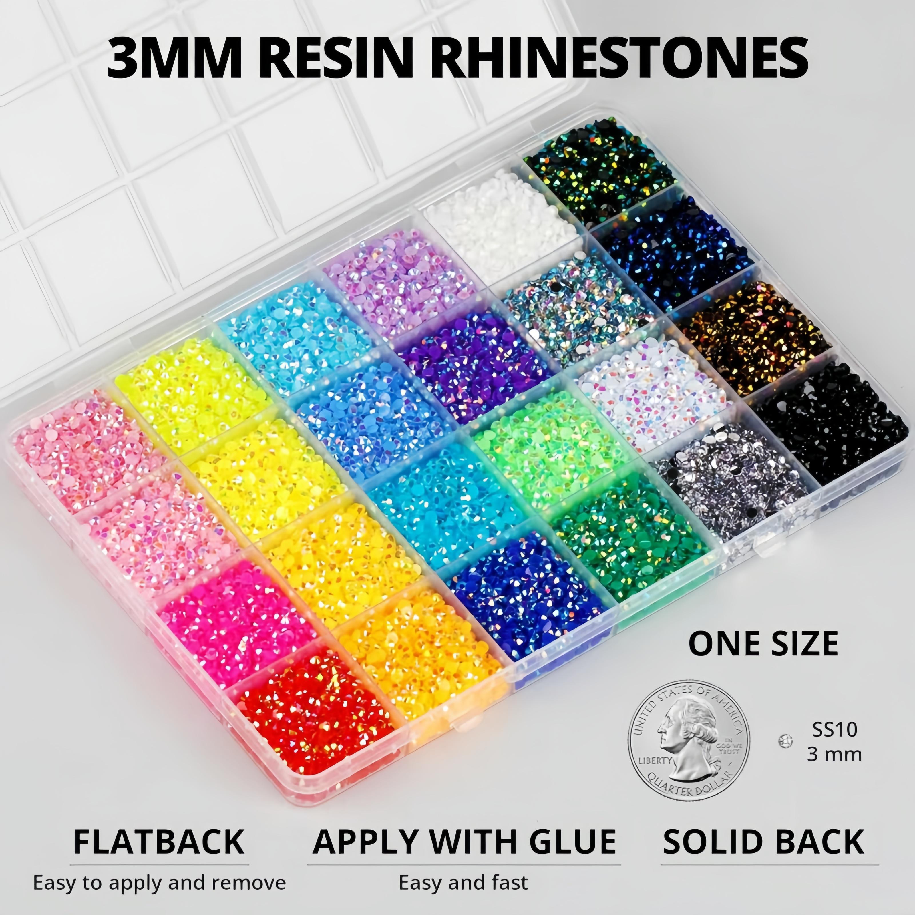 40 Colors Resin Jelly Rhinestones for Bedazzling, 3mm 32000 Pcs Flatback Gems for Crafting, Bedazzling Kit with 3Pcs Glue for Clothing Shoes Nail Book Diamond Art 40 Colors Resin Jelly Rhinestones for Bedazzling, 3mm 32000 Pcs Flatback Gems for Crafting, Bedazzling Kit with 3Pcs Glue for Clothing Shoes Nail Book Diamond Art