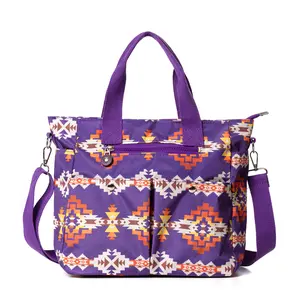 Aztec Small Tote Bag Southwest Handbags For Women Casual Fashion Messenger Crossbody Shoulder Bag With Zipper Adjustable Strap Large Capacity