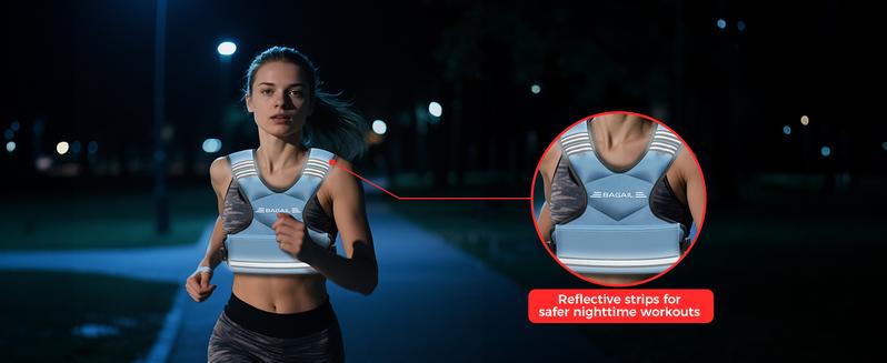 【JumpstartSale】BAGAIL Adjustable Weighted Vest, 4-10lb/12-18lb/20-32lb Rucking Vest for Women & Men with 6 Weights & Large Pocket, Weight Vest for Home Workouts, Running, Walking and Strength Training Outdoorfun