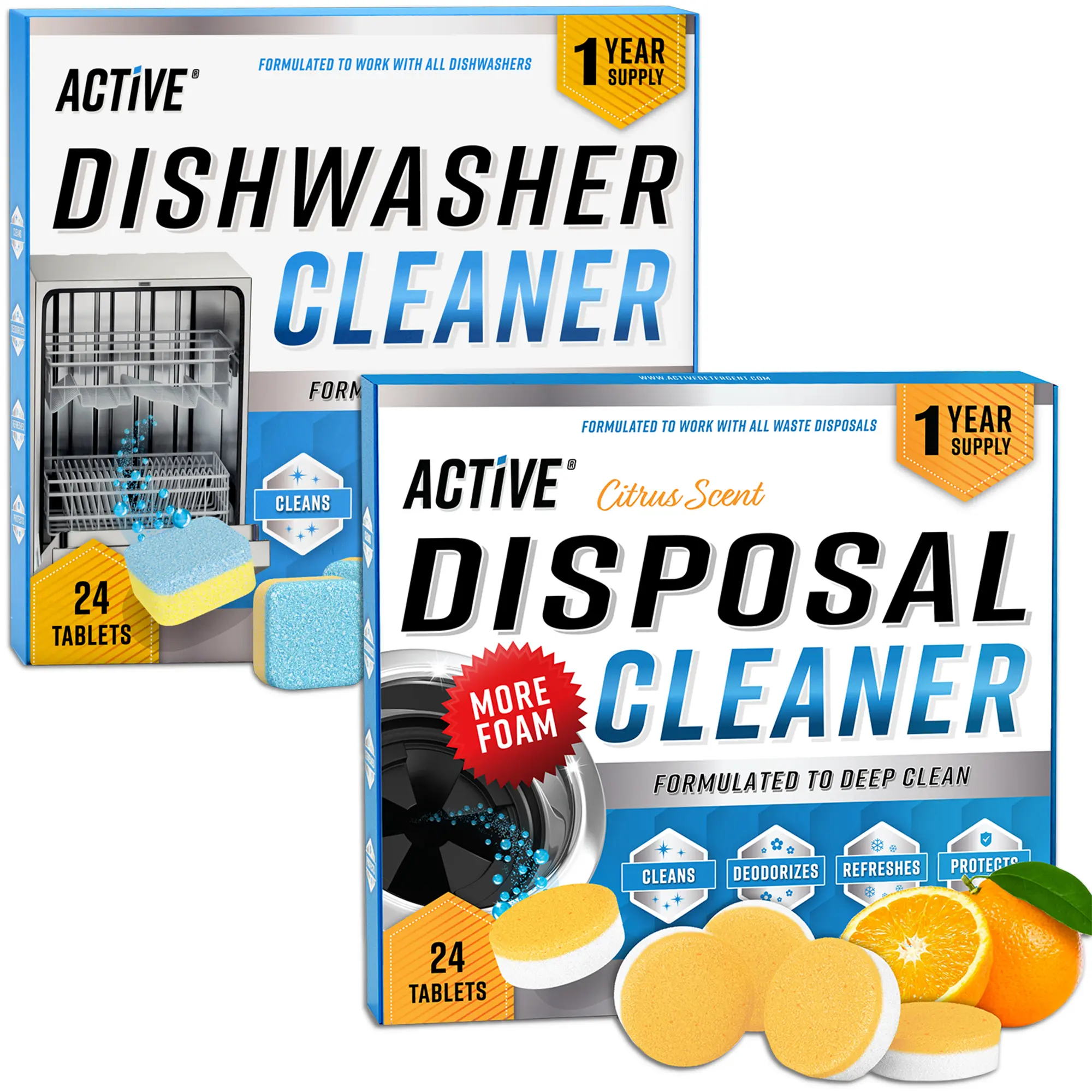 ACTIVE Dishwasher & Garbage Disposal Cleaning Bundle