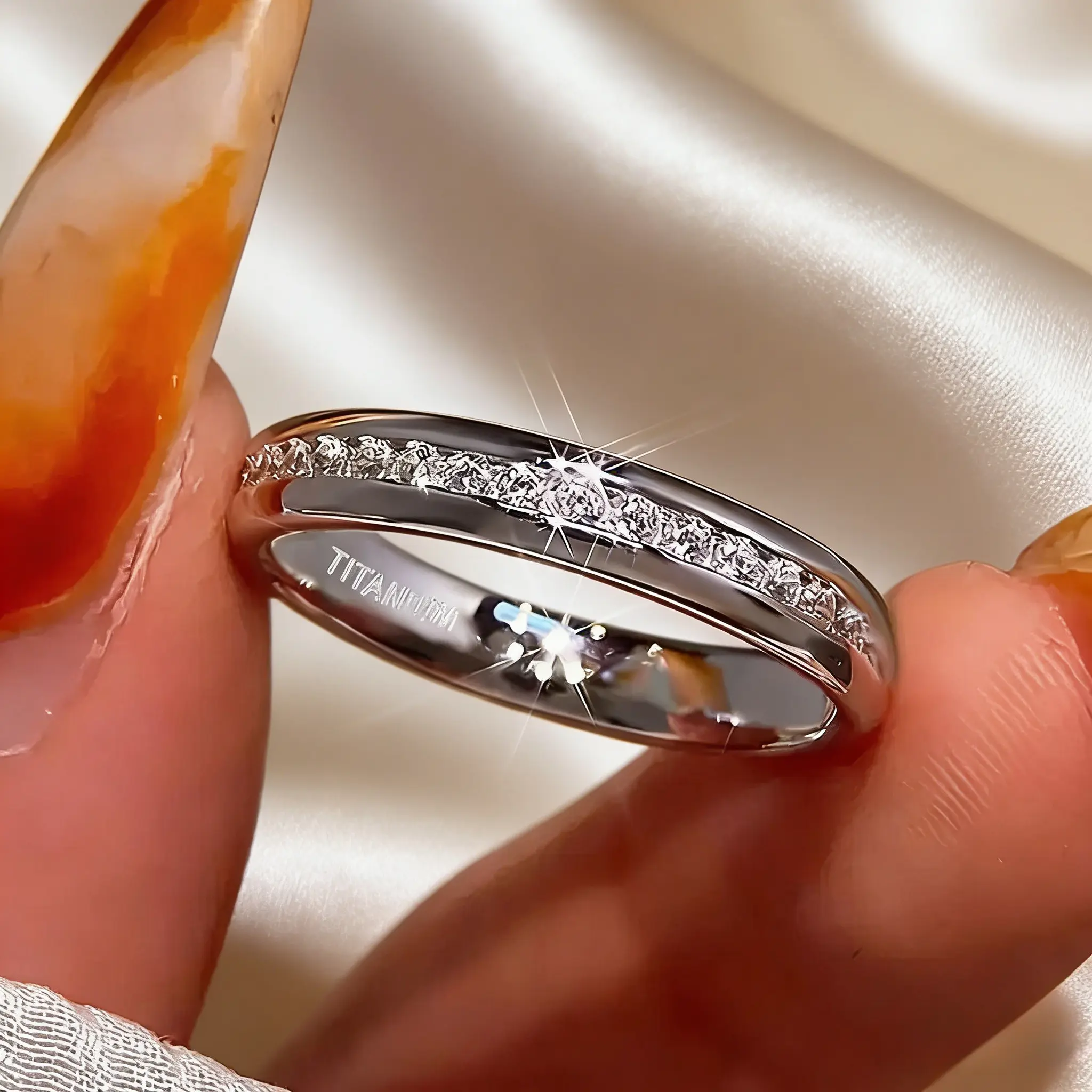 Women's 5-Piece Wedding/Engagement Ring Set - Hypoallergenic Stainless Steel, Bohemian Style, Round-Cut Zirconia Inlays, Tarnish-Resistant Platinum Plating, Everyday Wear Sports & Outdoor Protective Accessory, Cubic Zirconia