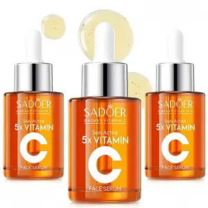 5X Vitamin C Face Serum, 5 in 1 Active VC+,Skincare for Brightening, Moisturizing, Pore Care – Hydration & Nourishing Facial Essence, Gift for Women (30ml) Dropper-Christmas Gift