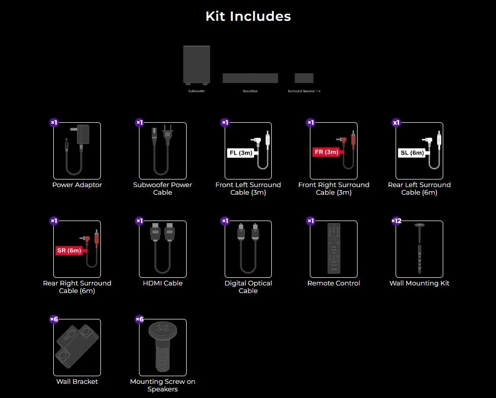 ULTIMEA Poseidon D80 BOOM Soundbar 7.1ch Dolby Atmos with Explosive Deep BASS Subwoofer, 4 Wired Surround Speakers, Subwoofer, HDMI eARC, Bluetooth & App Control – 2025 New Version Home Theater System for Powerful Surround Sound Experience, Black Friday ULTIMEA Poseidon D80 BOOM Soundbar 7.1ch Dolby Atmos with Explosive Deep BASS Subwoofer, 4 Wired Surround Speakers, Subwoofer, HDMI eARC, Bluetooth & App Control – 2025 New Version Home Theater System for Powerful Surround Sound Experience, Black Friday