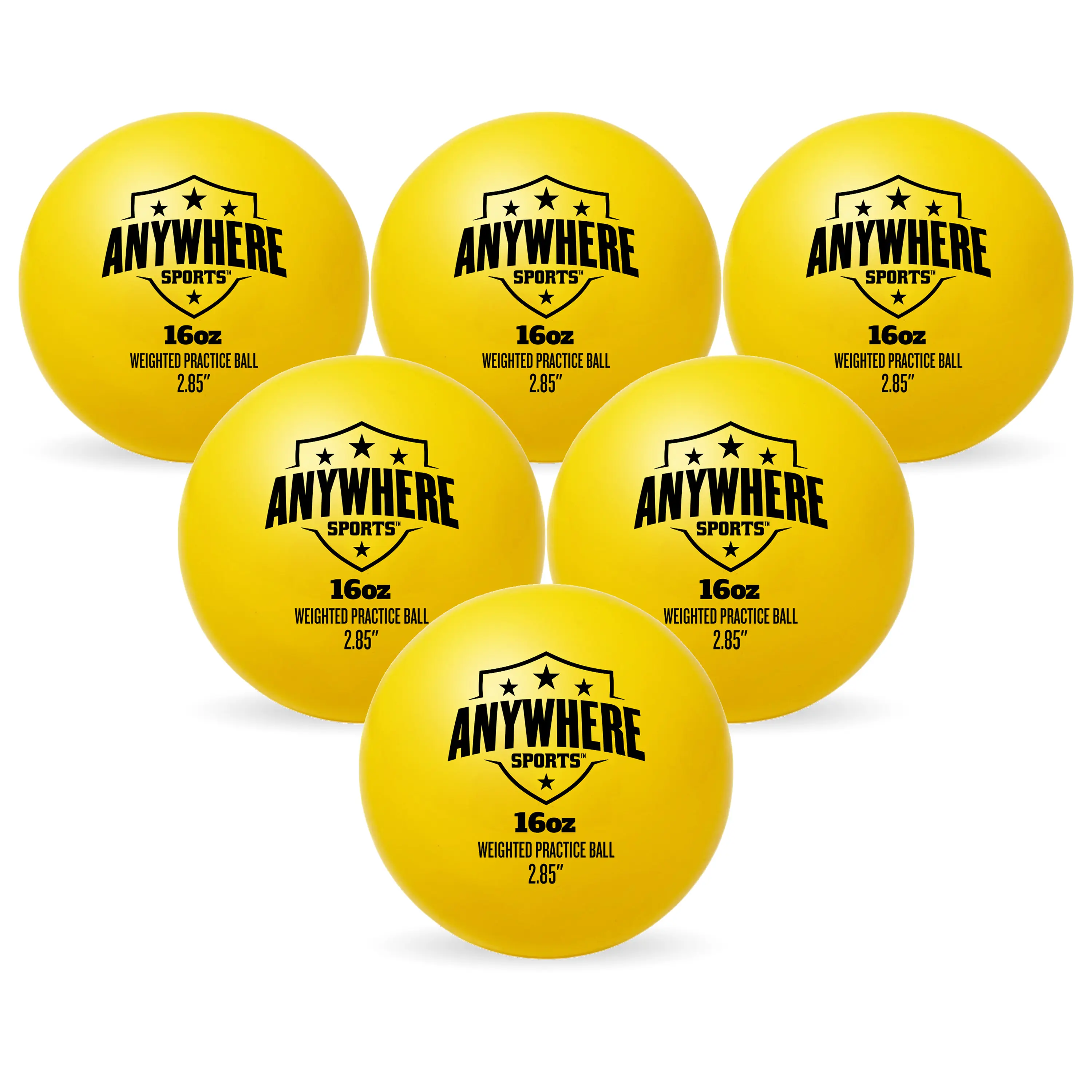 Weighted 16 oz Training Baseballs - Hitting & Pitching for All Skill Levels - Improve Power and Mechanics with Weighted Baseball Training Balls, 2.85” Diameter