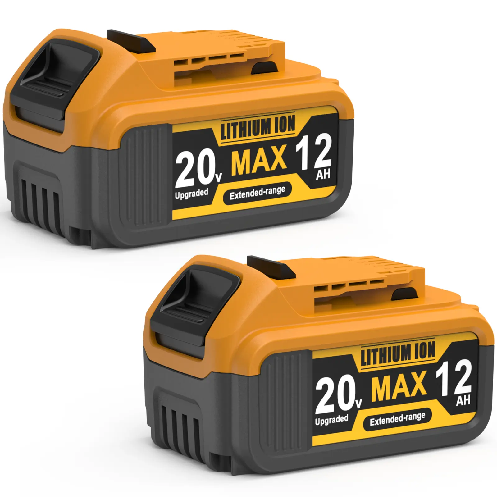 12Ah Replacement for Dewalt 20v Max Battery Compatible with 20 Volt Batteries Cordless Power Tools DCB201 DCB200 DCB205 DCB203 DCB206 DCB207 DCB204