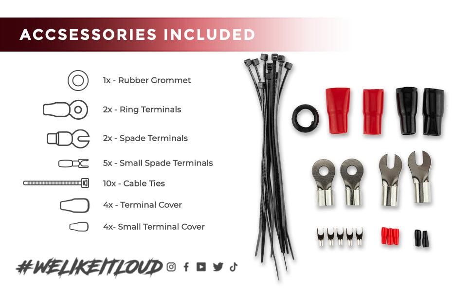 0-GA CCA Amplifier Installation Kit - RED