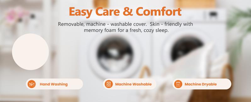 Memory Foam Mattress Topper with Removable Soft Cover, Thick Gel Infused Cooling Toppers Pad for Sleeper Sofa, RV, Camper, Ventilated