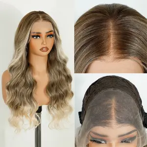 [Style Icon] 24 inches Synthetic Wig 360 Lace Frontal Pre Plucked Natural Hairline Wavy Wigs for Women