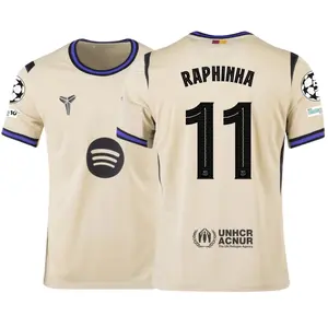 2526 Raphinha #11 Away Short Soccer Jersey Champions League