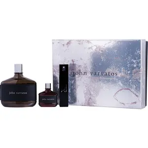 John Varvatos Set-Edt Spray 4.2 Oz & Edt 0.5 Oz & Xx Heritage Edt Travel Spray 0.57 Oz For Men