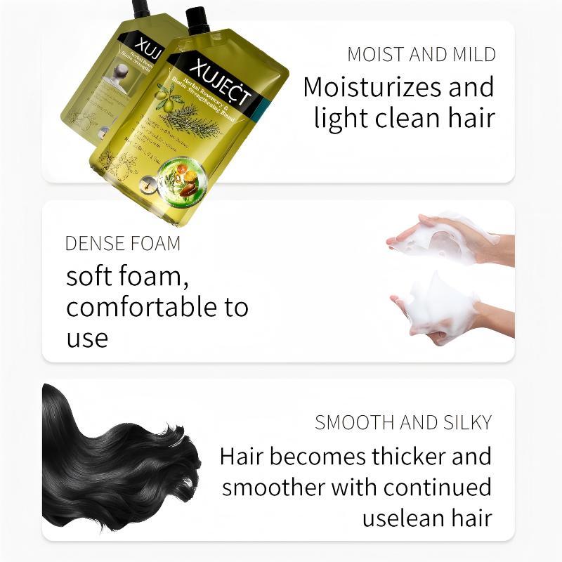 XUJECT Herbal Rosemary & Biotin Hair Strengthening Shampoo 210ml Nourishes Thickens Hair 8 Plant-Derived Actives Sulfate-Free Daily Care Buy 1 Get 1 Free Nourishing Haircare Cleanser XUJECT Herbal Rosemary & Biotin Hair Strengthening Shampoo 210ml Nourishes Thickens Hair 8 Plant-Derived Actives Sulfate-Free Daily Care Buy 1 Get 1 Free Nourishing Haircare Cleanser