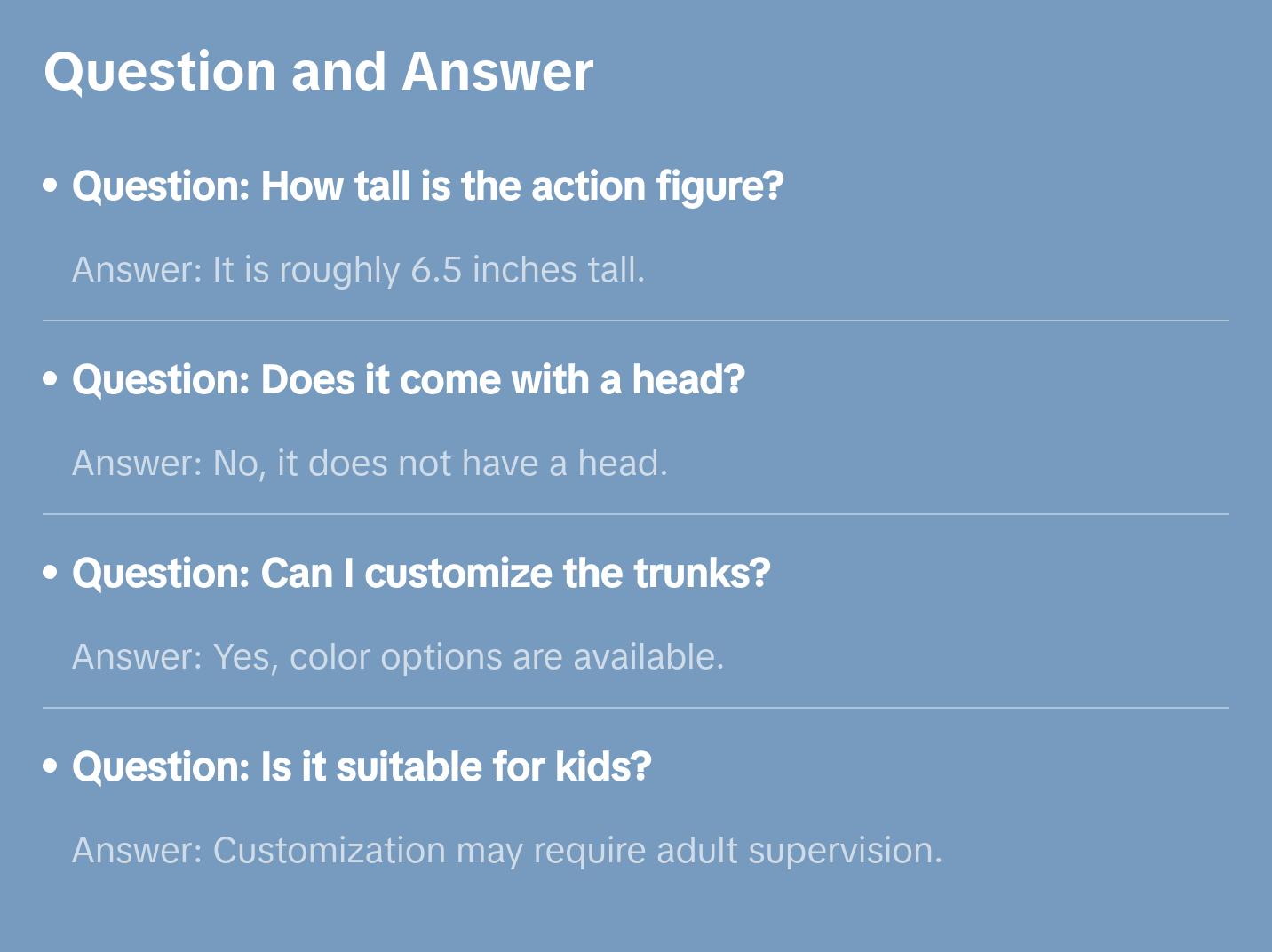 Generic 6.5 Inch White Female Wrestling Action Figure