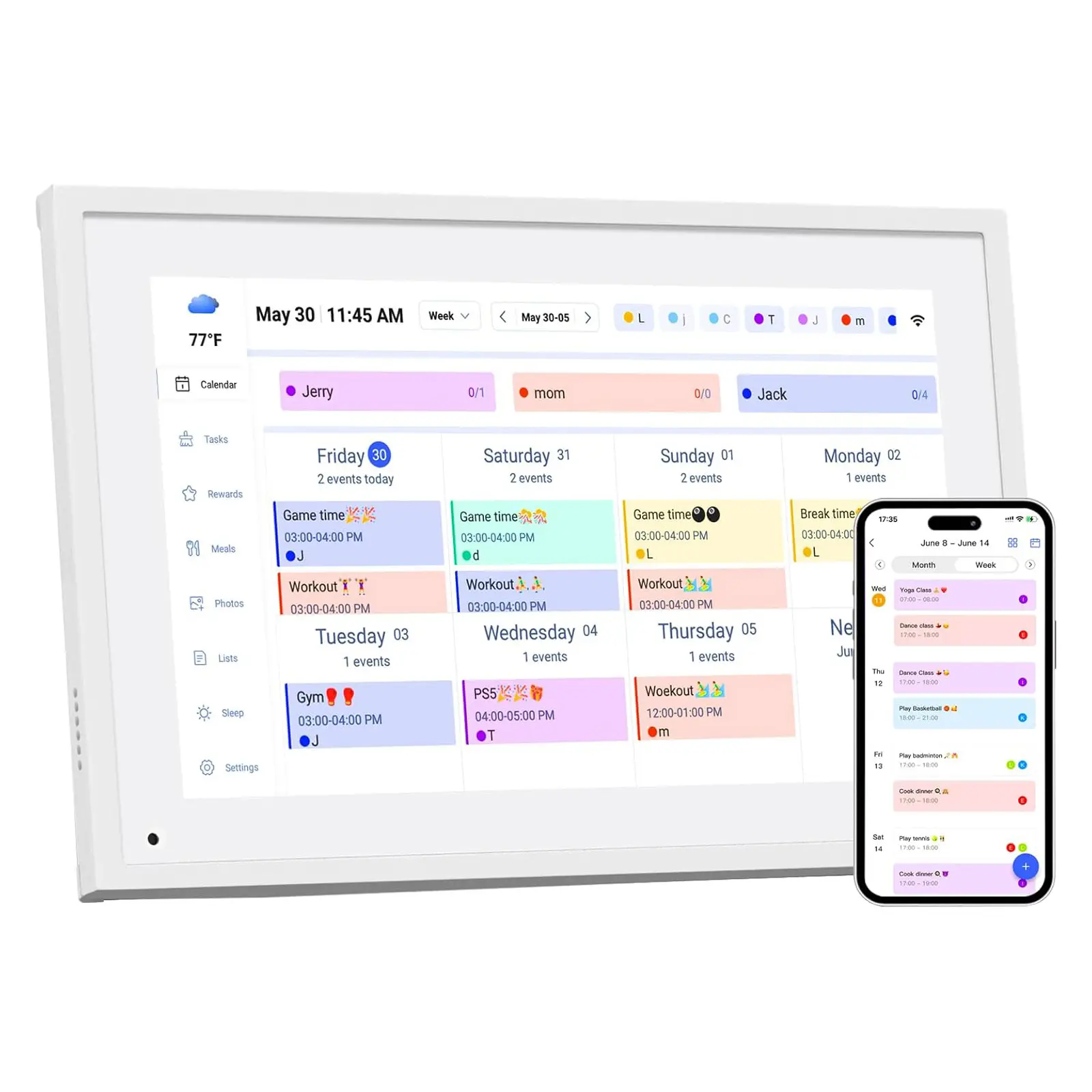 10.1 inch Digital Calendar & Chore Chart, Smart Touchscreen Display for Family Schedules, Hearth Display Family Planner, Digital Photo Frame, Great for Organizing Your 2026-2027 Calendar tiktokshopbacktoschool
