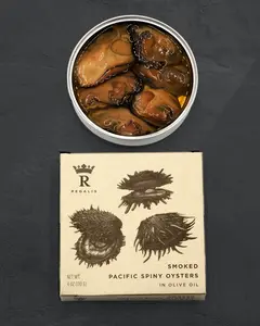 Regalis Conservas, Smoked Spiny Oysters, Spanish Tinned Seafood, 12/120g