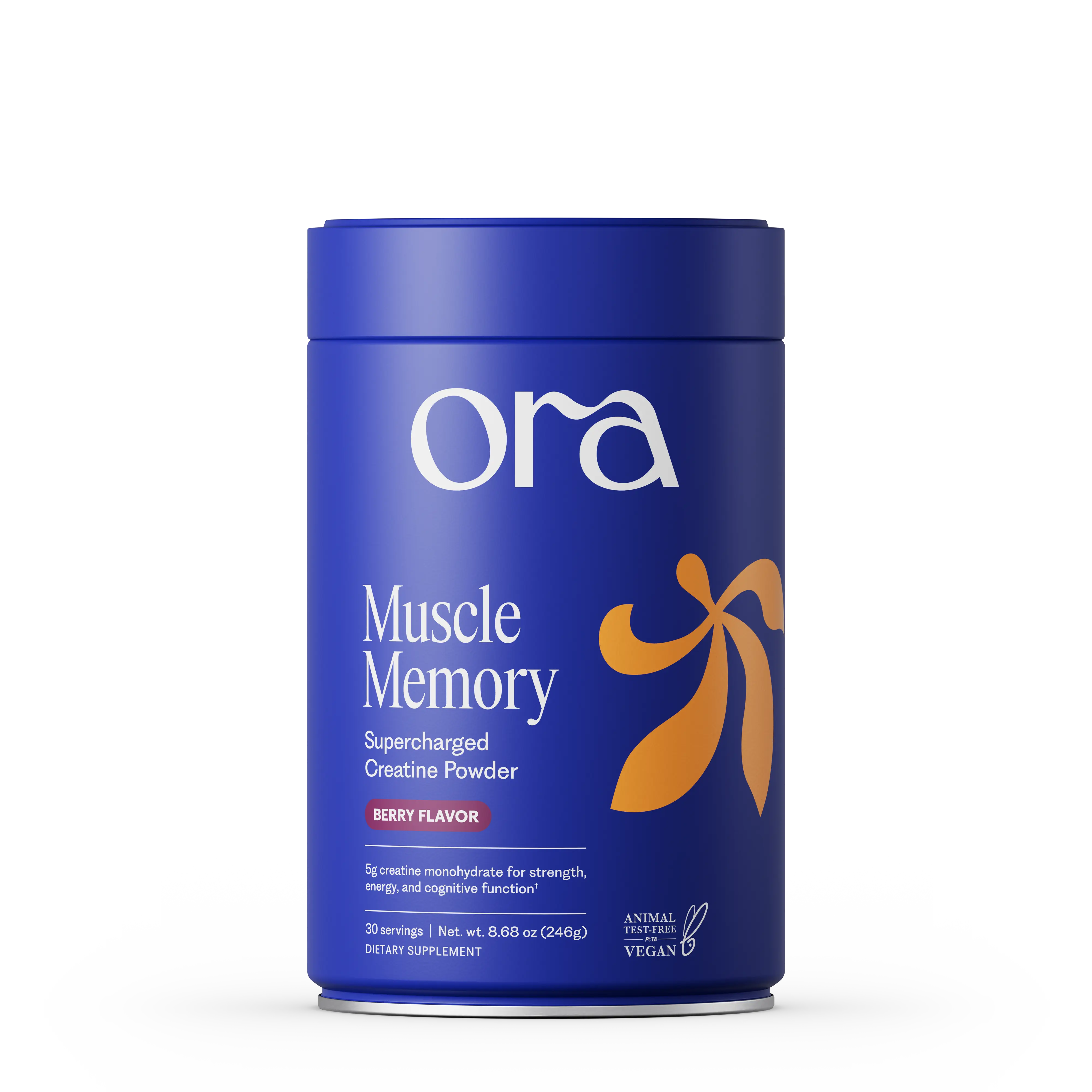 Ora Organic Creatine Monohydrate Powder - Acai Berry Flavor, 30 Servings - Strength, Energy & Recovery Support Health Nutrition Wellness Supplement