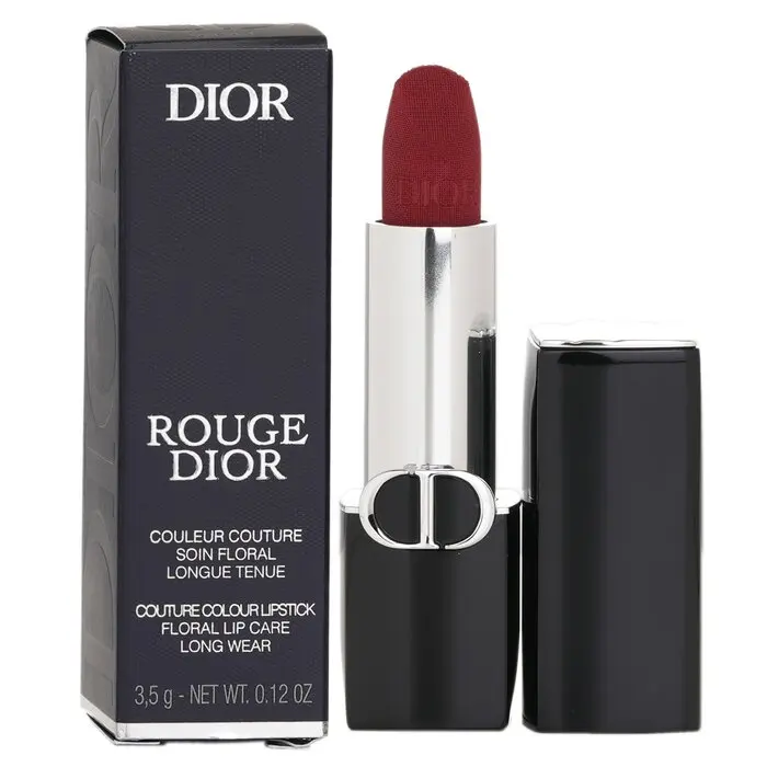 DIOR Rouge Dior Couture Lipstick - Velvet & Satin Finishes, #720 Icone Velvet, Flower-Shea-Pomegranate Blend, Smooth Hydrating Lip Color Makeup