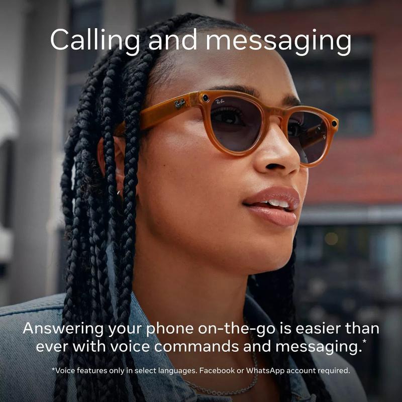 Ray-Ban Meta Wayfarer (Gen 1), Matte Black / Gradient Graphite Polarized, Standard