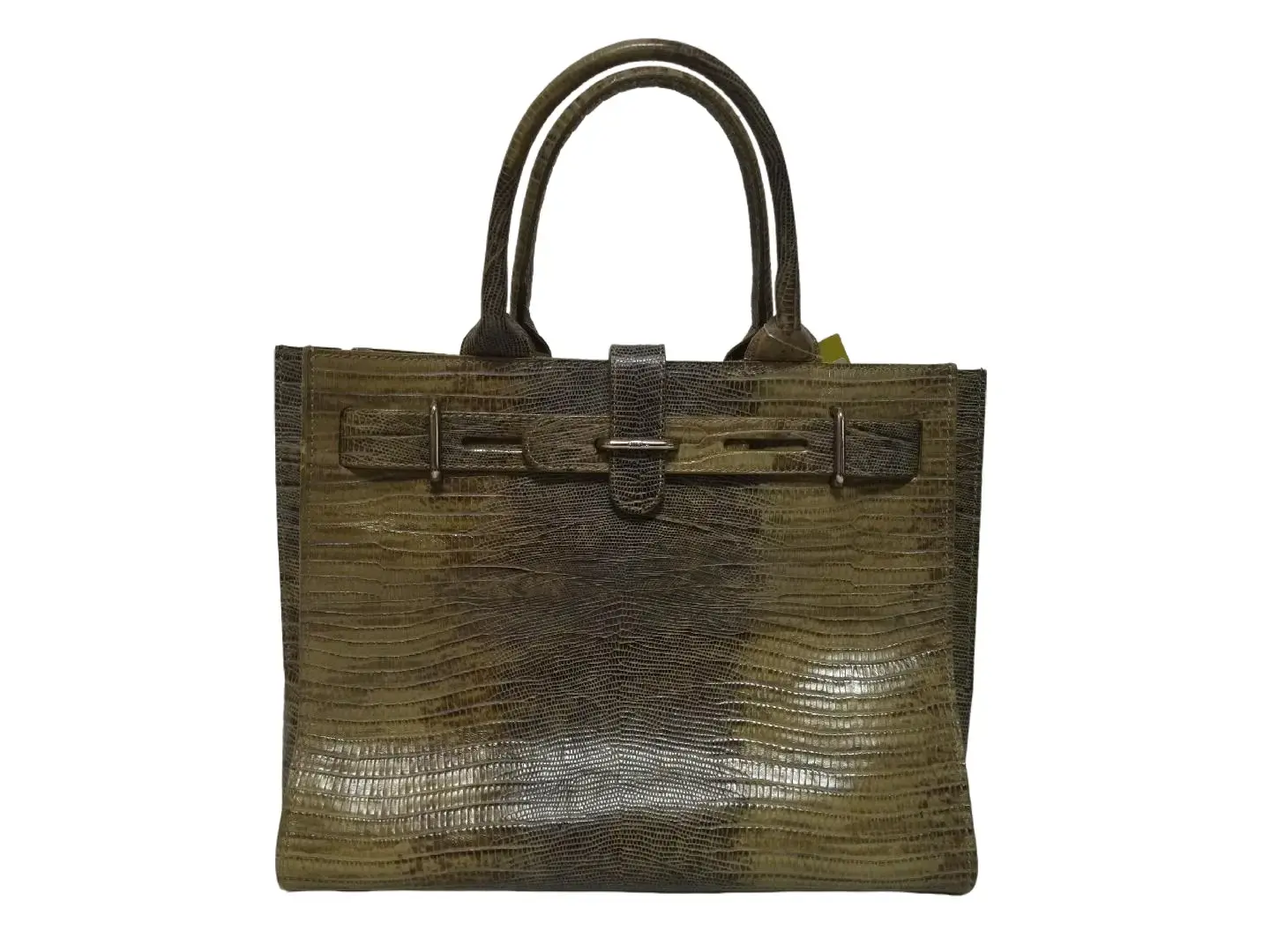 Pre-owned FURLA leather Tote Bags Vintage Crocodile embossed tote