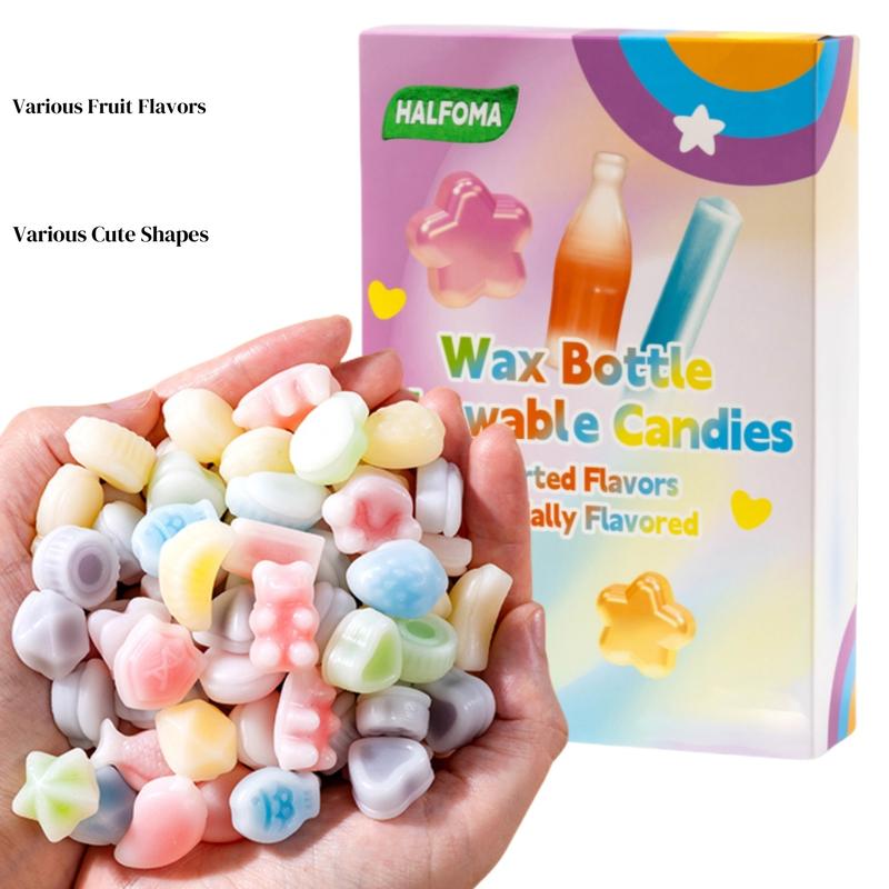 【Trending Candies】Mini Freeze Wax Bottles Candy - Cute Shapes, Assorted Fruit Jam Fillings | Perfect Gift Choice candy