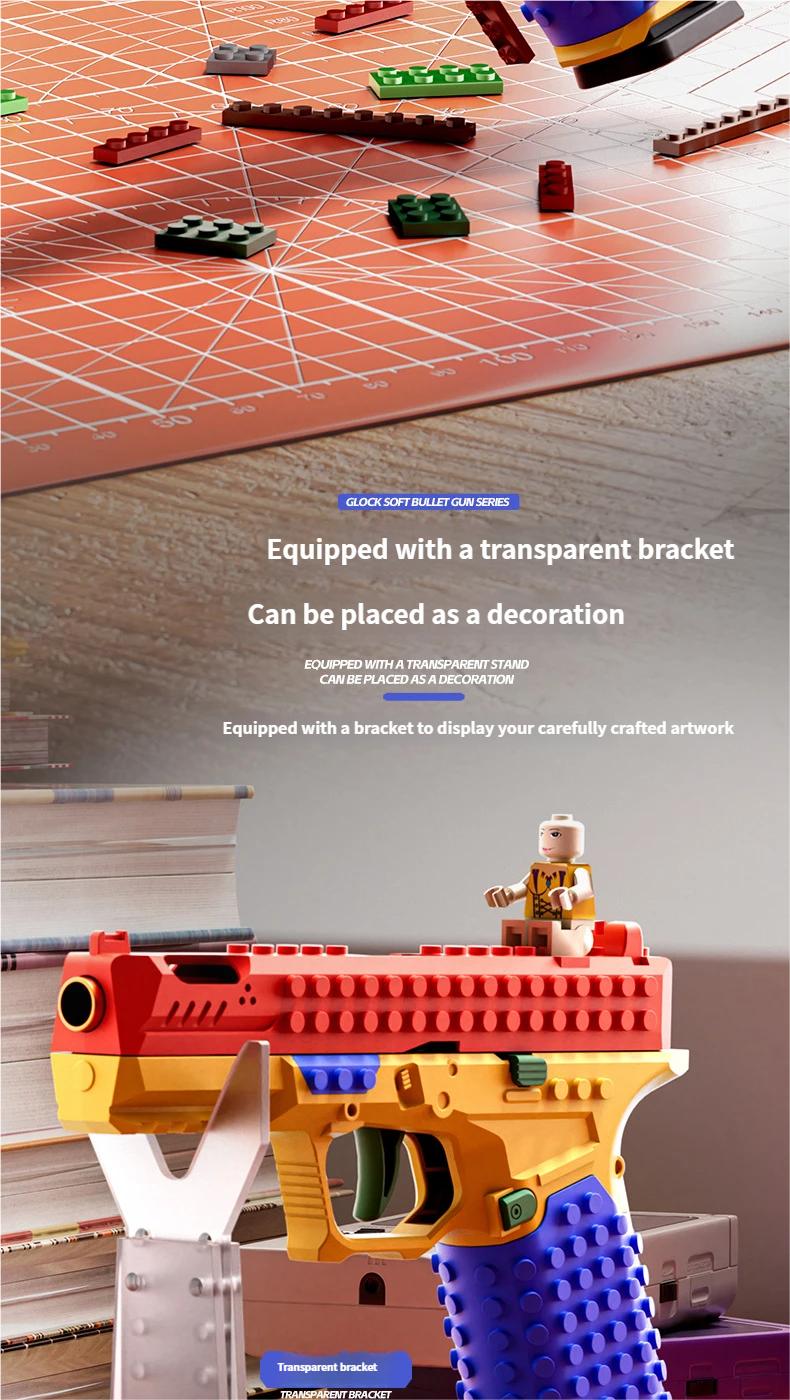 Collaborative Tactical Building Block Set for Enhanced Teamwork and Strategy Development with Colorful Gun Design