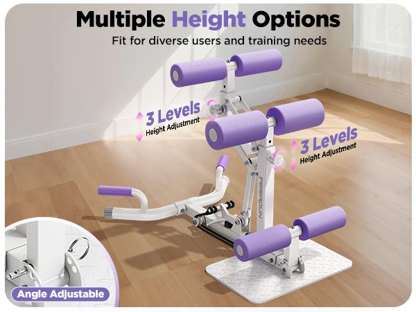 Feierdun DQ2 Deep Squat Machine, Adjustable Glutes workout for Home Gym Workout Training, Sit Up Machine for Abs and Muscle Building, Abdominal bench, Push Up Fitness Equipment, TikTokShopBlackFriday #SpringStatements