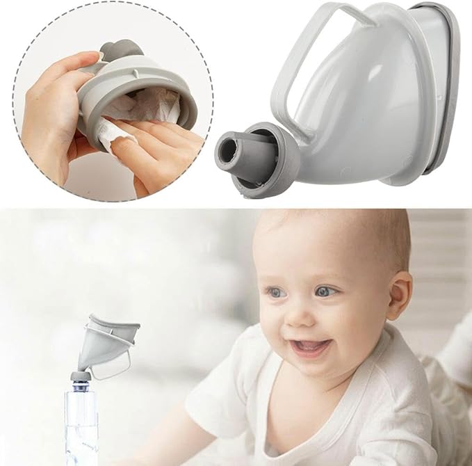 Unisex Urinal Urination Device, Portable Emergency Urinal Device Travel Mobile Toilet, Reusable Unisex Urinal Silicone Outdoor Camping Car Urinal Funnel for Male Female