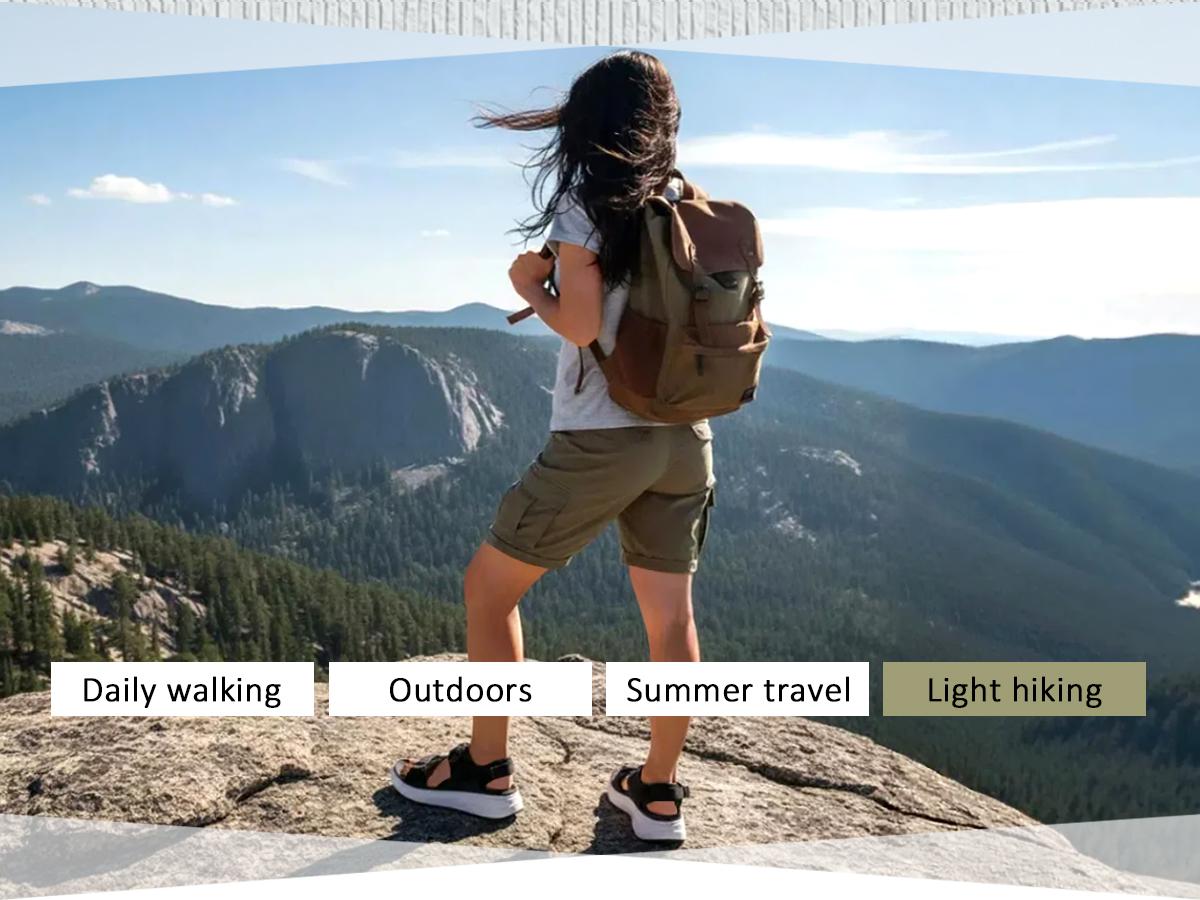 Vilanva Womens Orthopedic Walking Sandals with Comfortable Arch Support Recovery Sport Relief Plantar Fasciitis Outdoor Hiking Adjustable Strap Platform Cushion Hiking Water Sandals for 2026 Summer Trendy Outfits