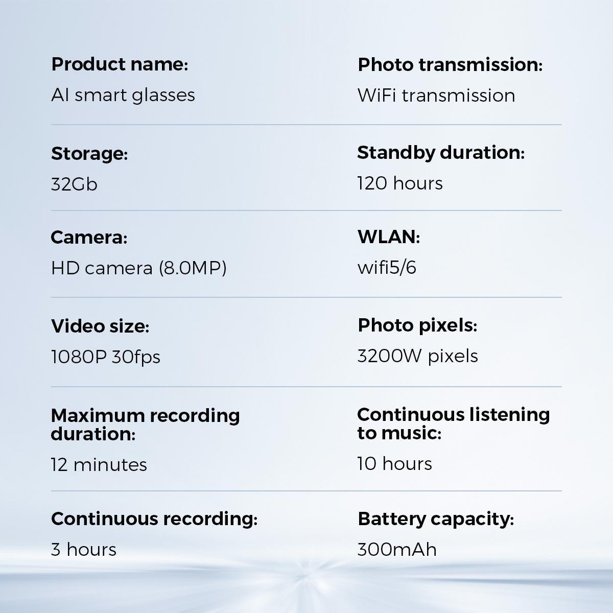 [Bundle & Save] MIRO AI Smart Glasses Bundle (2-Pack) – HD Camera, AI Recognition, Translation, Long Battery Life, Hands-Free Tech Gift for Men & WomenOutdoor & Daily Use, Smart Living Experience