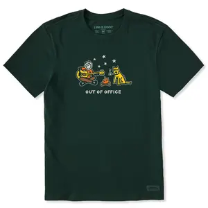 Men's Jake & Rocket Camp Out of Office Short Sleeve Crusher Tee