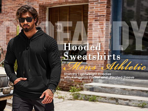 COOFANDY Fall Outfits Limited Time Clearance Men's Workout Hoodie Lightweight Gym Athletic Sweatshirt Fashion Pullover Hooded With Pocket Casual Menswear Sports Fathersdaygift Training COOFANDY Fall Outfits Limited Time Clearance Men's Workout Hoodie Lightweight Gym Athletic Sweatshirt Fashion Pullover Hooded With Pocket Casual Menswear Sports Fathersdaygift Training