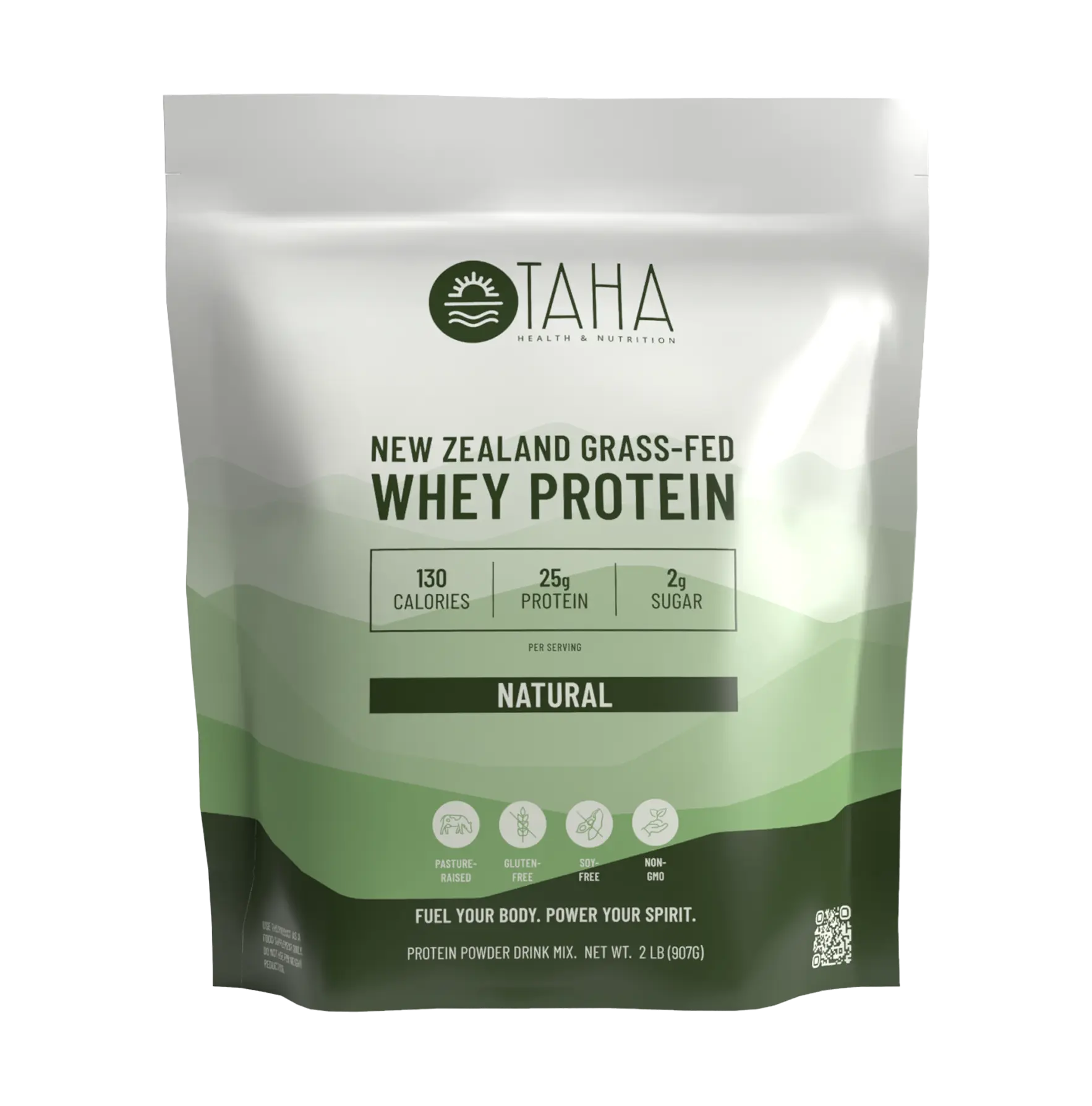 TAHA Natural Whey Protein Concentrate – Unflavored Grass-Fed Protein Powder | Clean, Free-Range Whey from New Zealand | No Sweeteners or Artificial Flavors | High-Quality Protein for Smoothies, Coffee, Baking & Everyday Nutrition
