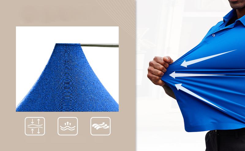 3-Pack Men’s Polo Shirts ELENCOCO Men's Stretch Golf Polo Shirts Menswear Top Underwear  Shortsleeve Classic Collared Polo Shirts for Work,Men's Half rafe  cameron Springtok,Travel & Everyday Wear,Tiktok shop deals,Gifts for him,Valentines day outfit