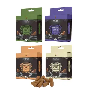 Soul Sticks Herbal Mix Assorted Backflow Cones - 4 Pack