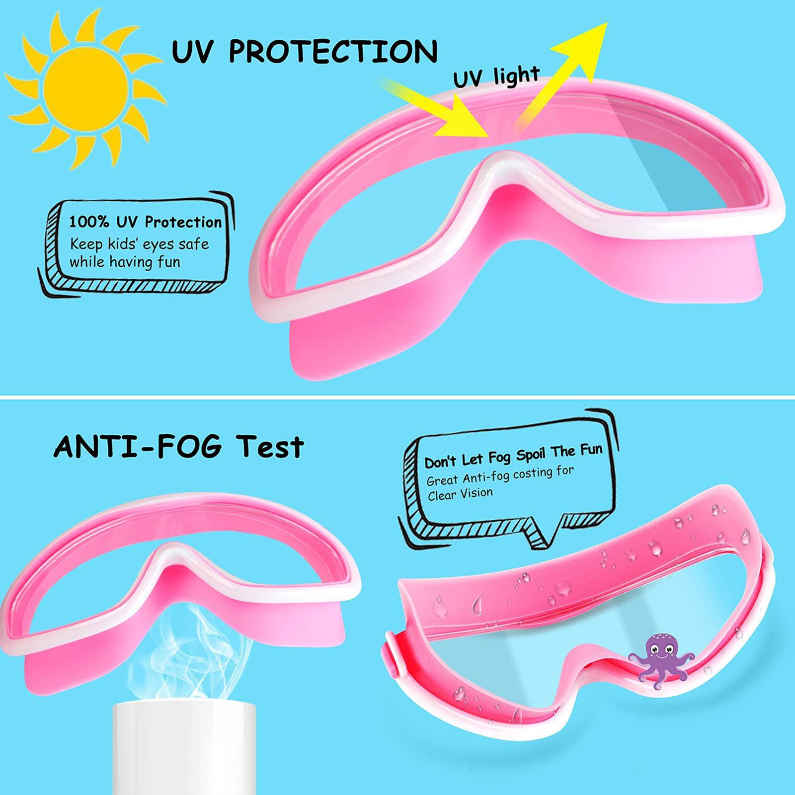 Sharkite 1 Pack Children's Swimming Goggles 4-15 Years Anti-fog UV Wide Field of View Waterproof Leak Proof Boys and Girls Swimming Goggles Sharkite 1 Pack Children's Swimming Goggles 4-15 Years Anti-fog UV Wide Field of View Waterproof Leak Proof Boys and Girls Swimming Goggles