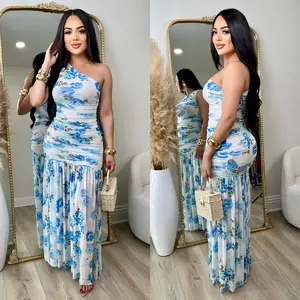 Sophia Mesh Dress (Blue)