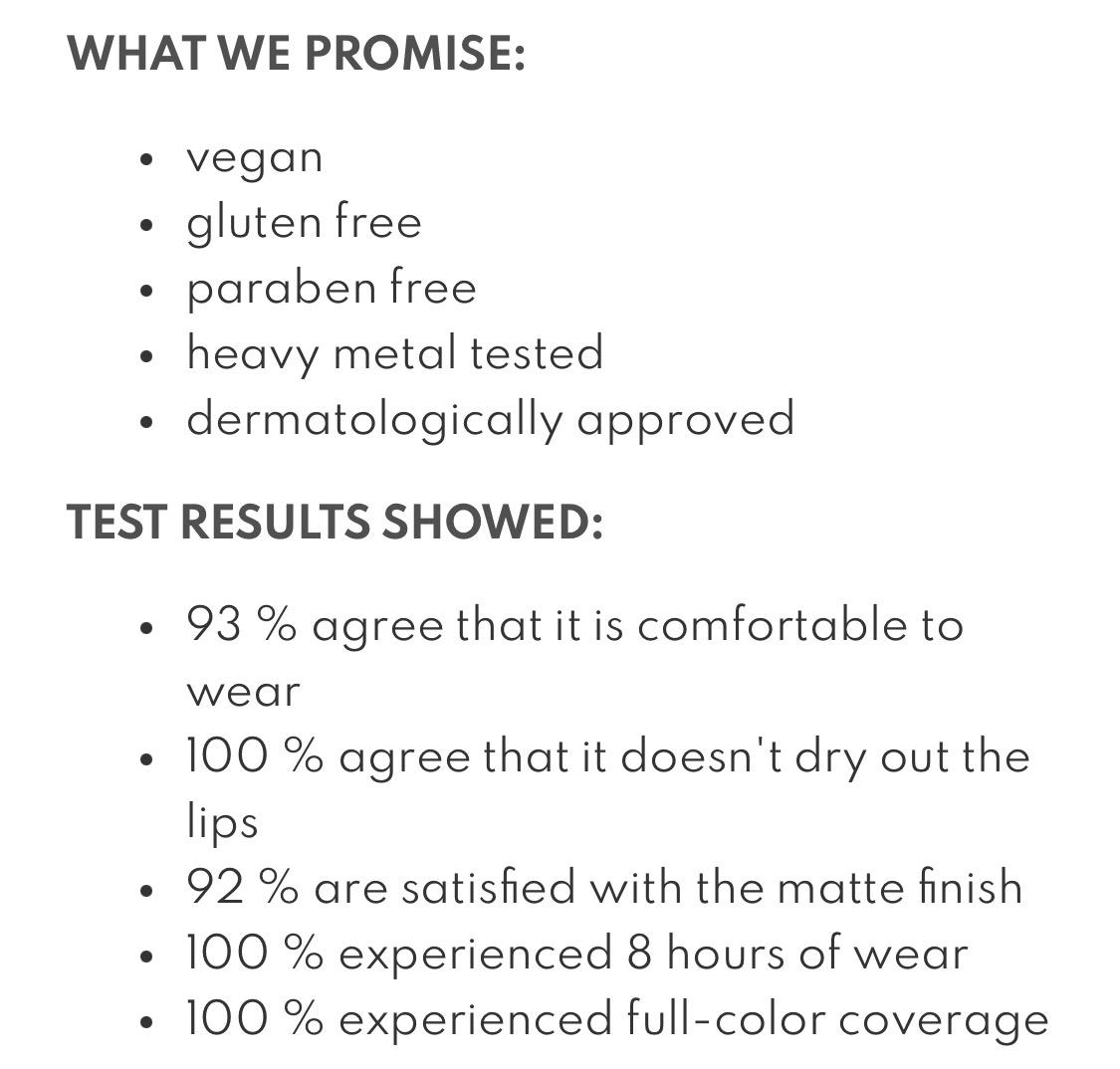 Matte Liquid Lipstick 8hr - New 6 Shade Set - Vegan - Organic - Matte