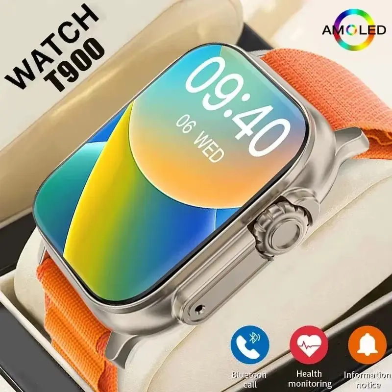 LAXASFIT T900Ultra Bluetooth Smartwatch Heart Rate Monitor Sports Watch - PREMA