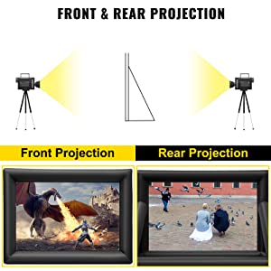 GARVEE 20FT Inflatable Projector Screen with Air Blower, 16:9 Screen Ratio, Easy to Carry Storage Bag, Ideal for Outdoor Movie Nights GARVEE 20FT Inflatable Projector Screen with Air Blower, 16:9 Screen Ratio, Easy to Carry Storage Bag, Ideal for Outdoor Movie Nights
