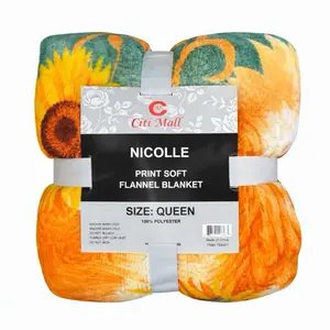 Queen size soft flannel blanket