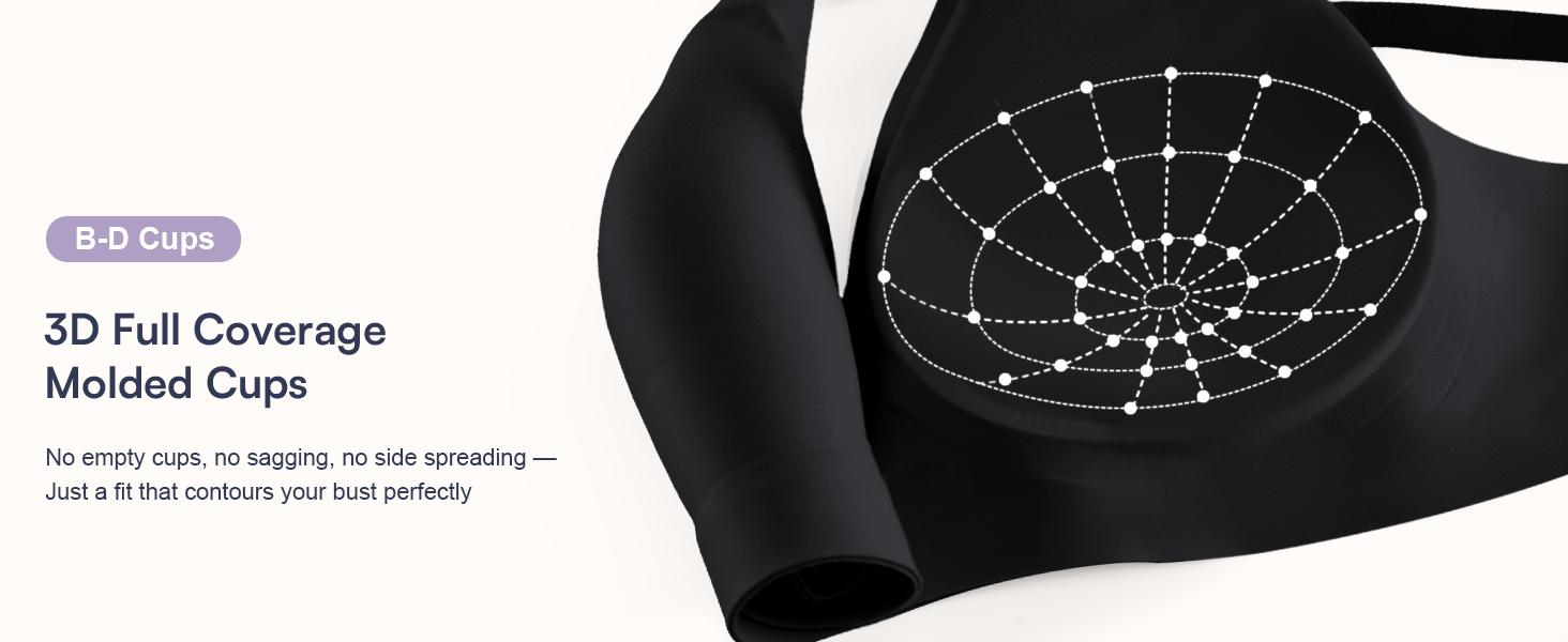 Women's Black jelly bras No Underwire T-Shirt bra Seamless Comfortable Soft Wireless Basic Bridal One Piece Minimalist Everyday Wear with Adjustable Straps Vneck Breathable push up bra