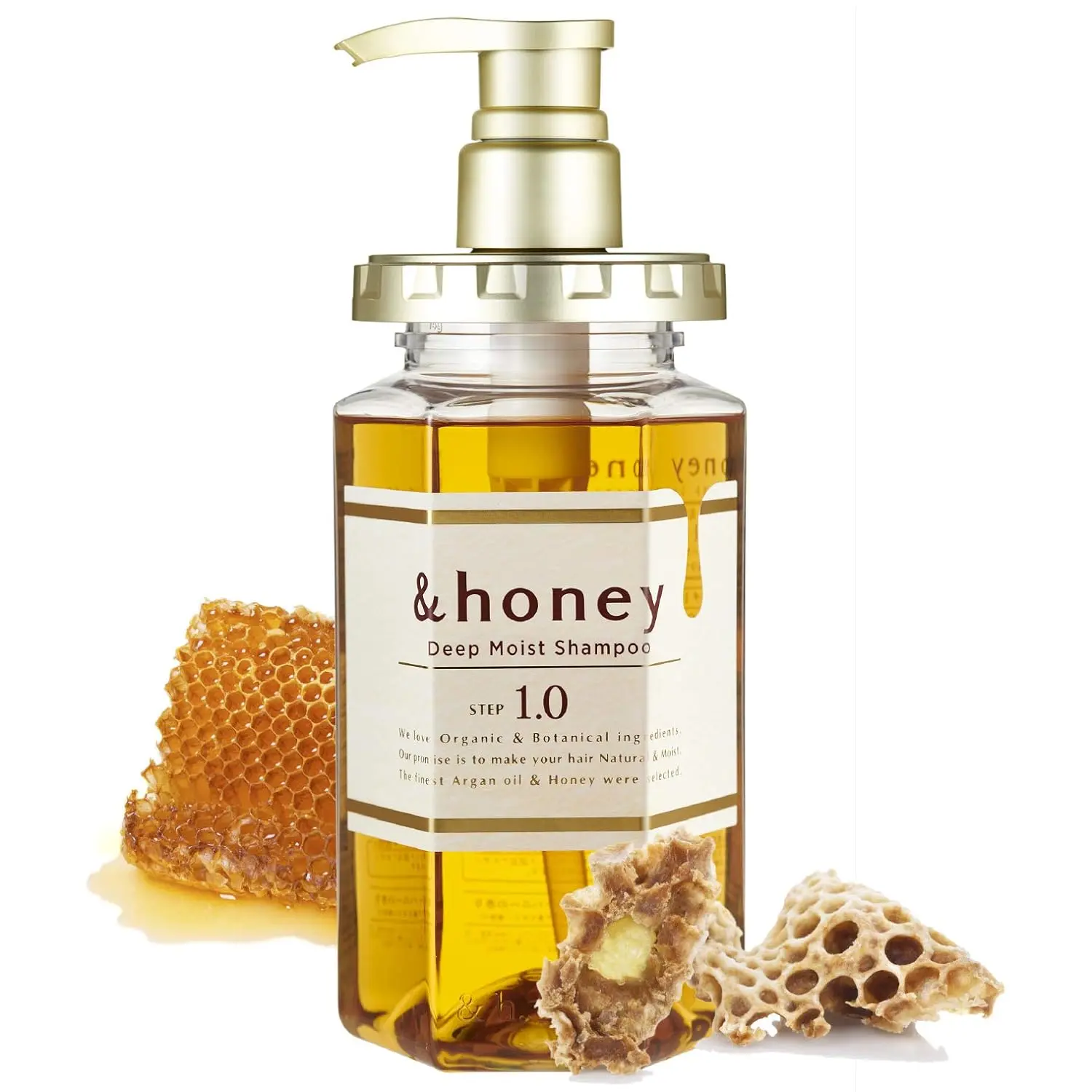 Honey-Infused Shampoo & Conditioner Pack with Smoothing Argan Oil, Hyaluronic Acid Moisturizing Deep Cleansing Hair Oil (Beauty & Personal Care Haircare Set)