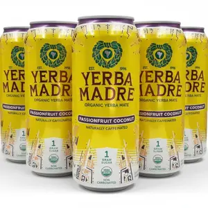 Guayaki Yerba Mate Passionfruit Coconut 6 Pack 15.5oz