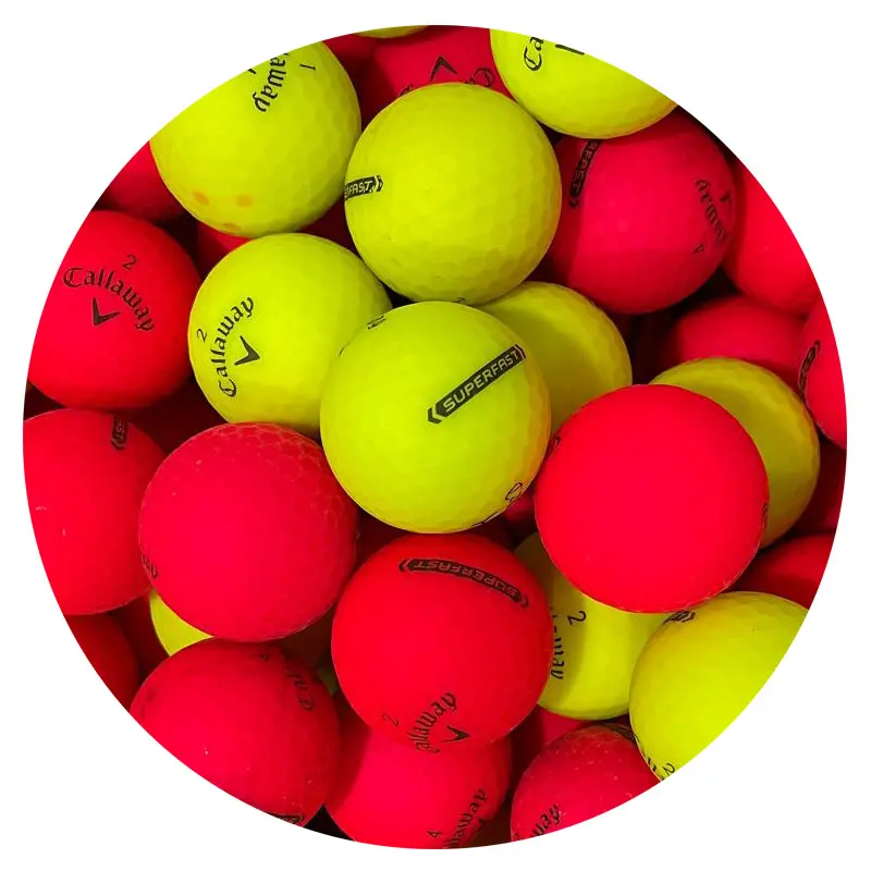 Callaway Superfast Matte Mix Golf Balls Set - High-Performance Golf Supply with Easy Distance, Colorful Mix, Great Value for Enthusiasts