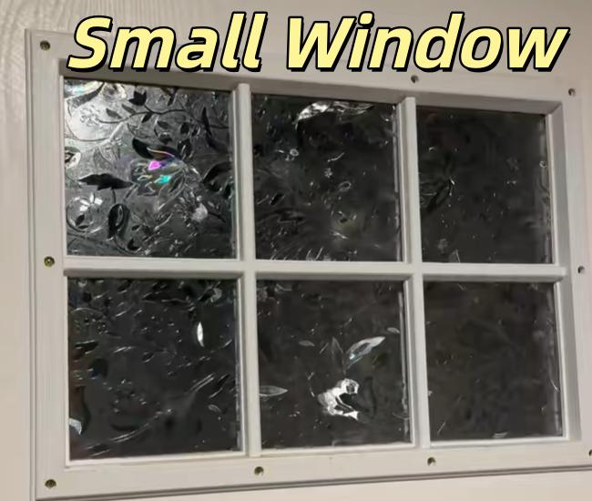 Window Privacy Film Stain Glass Window Film Rainbow Window Film Window clings Non-Adhesive Reusable Decorative for Room (17.72*39.37in)