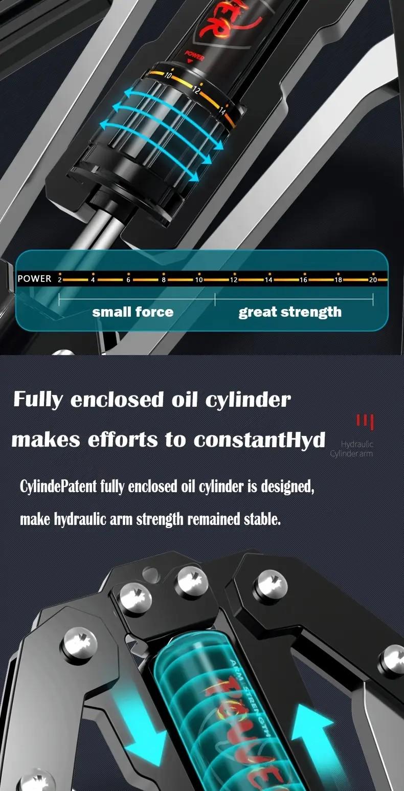 Hydraulic Arm Force Blaster Safe Adjustable Resistance Chest Workout Equipment For Home Gym Strength Training