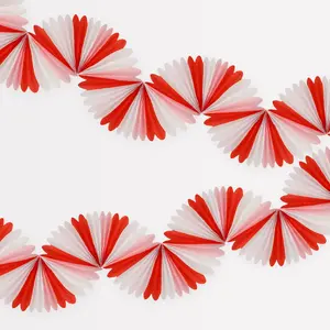 Candy Cane Stripe Honeycomb Garland