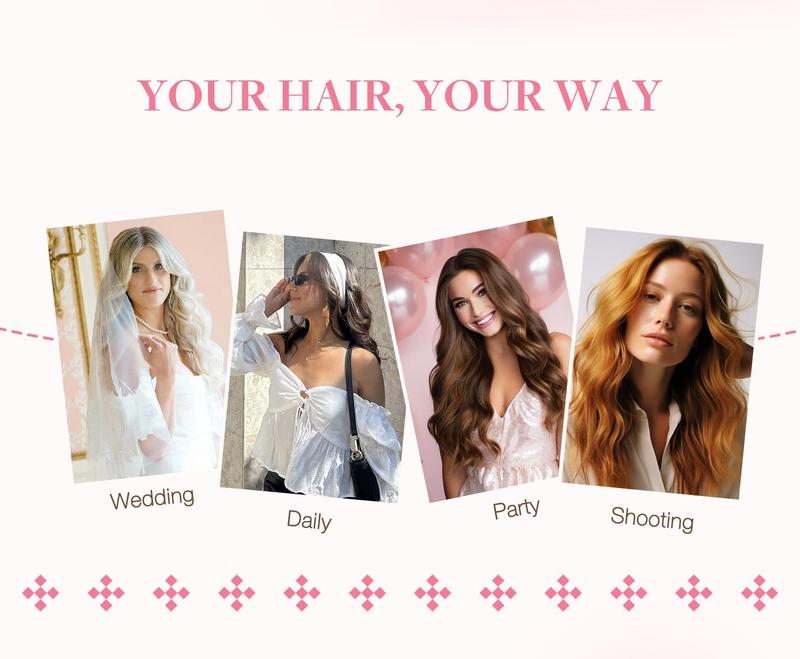 GOO GOO Clip in Human Hair Extensions Premium Quality Straight Remy Hair, 14-24inch  7/9pcs 120-170g, Quick Wear