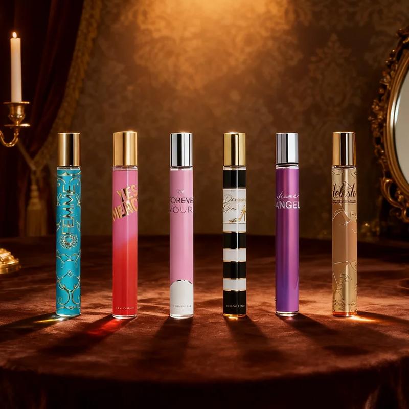 6-Piece Set Women's Eau De Parfuma Fragrance Spray, Travel Size Perfume, Long-Lasting , 6 Different Scents, Perfect For Dating, Daily Life, Parties,Gift Giving, 1.18 fl oz/35 ml Each Bottle